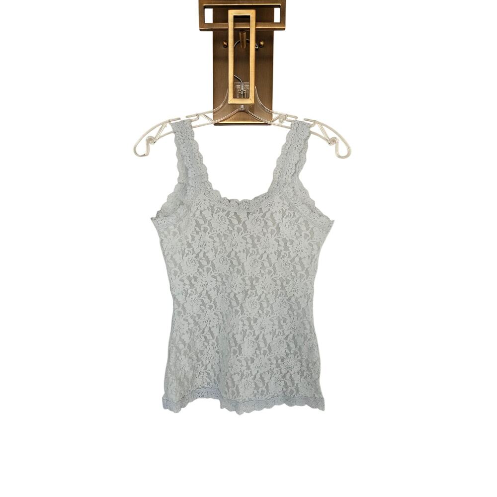 Hanky Panky Women's Light Blue Signature Lace® Classic Cami Size Medium - Picture 6 of 8
